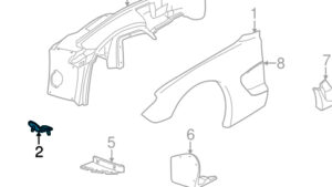 1997-2004 Corvette Front Fender Reinforcement RH