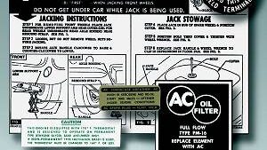 1964-1965 Corvette 365 HP Decal Kit (with Knock-off Wheels)