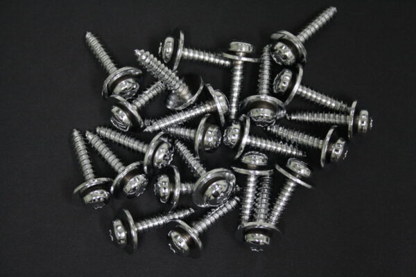 1997-2004 Corvette Engine Compartment Detail Screw Kit (Chrome) (22 Pcs)