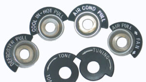 1963-1963 Corvette Dash Bezel Set (6 Pcs) with AC