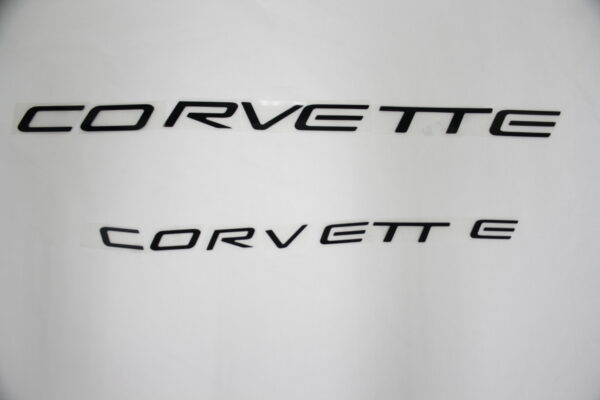 1997-2004 Corvette C5 FRONT & REAR LETTER SET BLACK VINYL