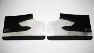 1960-1960 Corvette Door Panel Assembly - Pair with Metal Support (Black)