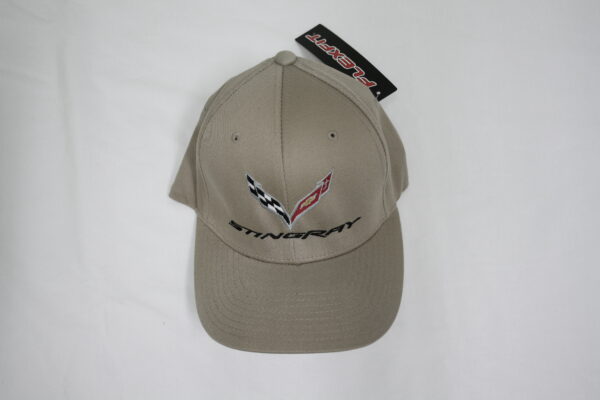 - Corvette C7 KHAKI FLEX FIT HAT