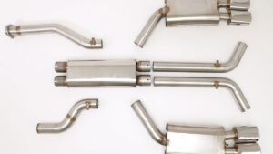 1996-1996 Corvette 3 inch Exhaust System Quad Tip 4.5 inch (LT-1)