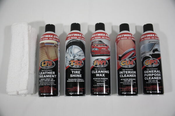 - Corvette Fastwax Waterless Detail Kit 6 Piece