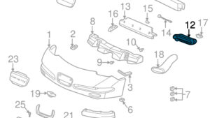 1997-2004 Corvette Bumper / Fascia Deflector RH