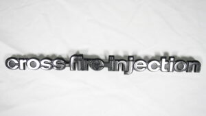 1982-1982 Corvette Side Emblem Cross Fire Injection