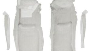 1976-1976 Corvette Front Carpet Set 80/20 with Pad (White)
