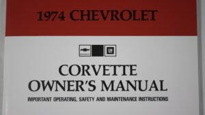 1974-1974 Corvette 1974 Owner's Manual