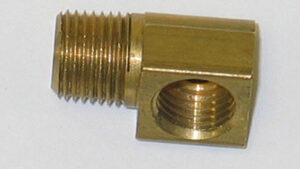 1963-1966 Corvette Fuel Brass Fitting 90 Degree - 1/4-3/8 Inch