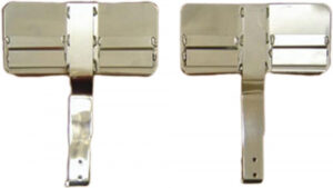 1965-1967 Corvette Headrest Conversion Metal - Pair