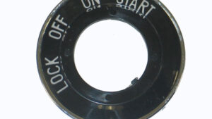 1956-1957 Corvette Ignition Bezel with Chrome Back Plate
