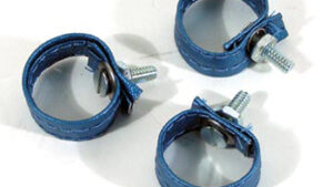 1968-1968 Corvette Rear Compartment Door Loop Set (Medium Blue) 3 Piece Set