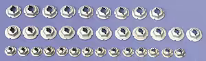 1966-1966 Corvette Trim & Emblem Speed Nut Kit