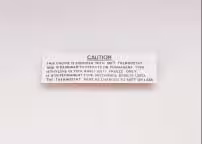 1963-1963 Corvette Cooling System Caution Decal