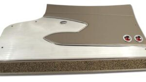 1961-1961 Corvette Deluxe Door Panel - Pair with Metal Support (Fawn Beige)