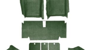 1971-1971 Corvette Coupe Carpet Set Cutpile with Pad (Green)