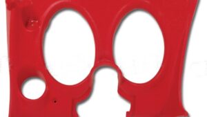 1969-1969 Corvette Lower LH Dash Pad (Red)