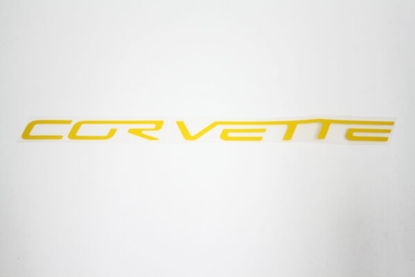 2005-2013 Corvette C6 REAR VINYL LETTERS YELLOW 05-13