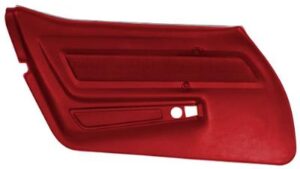 1969-1969 Corvette LH Door Panel without Trim (Red)