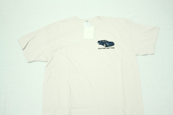 - Corvette C7 LT GRAY T-SHIRT EMBROIDERED LOGO