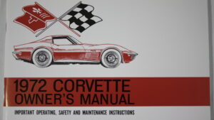 1972-1972 Corvette 1972 Owner's Manual