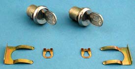 Door Lock Cylinder - Pair with Keys and Hardware (375060