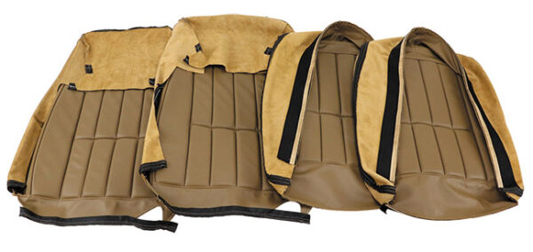 1968-1968 Corvette Leather Seat Cover Set (Saddle)