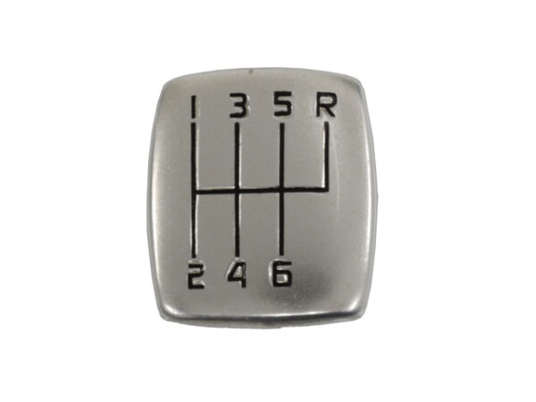 1997-2004 Corvette 6 Speed Shifter Button Cover Brushed Aluminum
