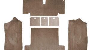 1973-1973 Corvette Dark Saddle Cargo Mat Cut Pile without Logo with 3 Door Rear Compartment