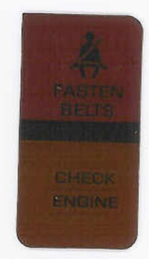 Fasten Belts / Check Engine Warning Lens (210127) – Keen Parts