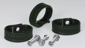 1970-1970 Corvette Rear Compartment Door Loop Set Green 3 Piece Set