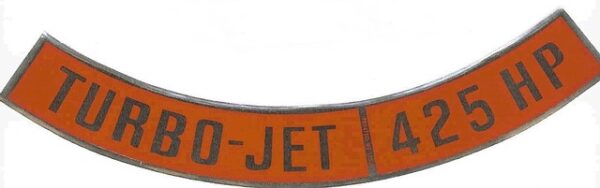 1965-1966 Corvette Air Cleaner Decal 425 HP