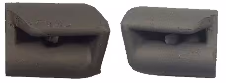 1968-1975 Corvette Rear Bow Lower Filler Extension Weatherstrip - Pair