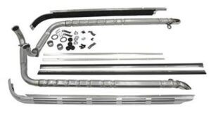 1966-1967 Corvette Aluminum Side Exhaust Kit - Small Block - 2 inch