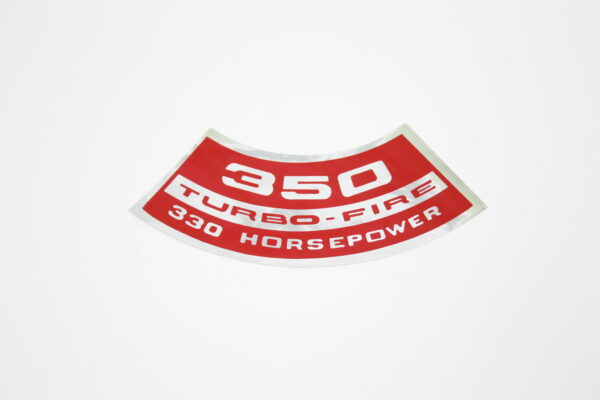 1971-1971 Corvette Air Cleaner Decal 350/330 HP (Code 3995662)