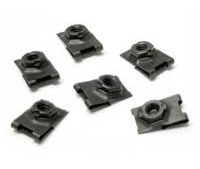 1963-1967 Corvette Glove Box Frame J-Nut Kit (6 Pcs)
