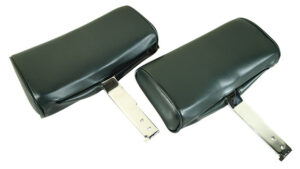 1967-1967 Corvette Headrest Assembly with Vinyl Cover - Pair (Green)