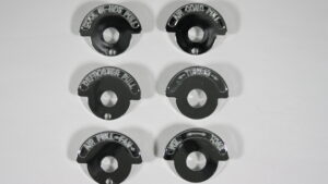 1965-1967 Corvette Dash Bezels Set with AC (6 Pcs)