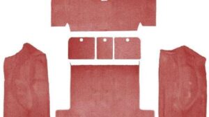 1976-1976 Corvette FiretHorn Red Cargo Mat 80/20 Loop without Logo 1 Piece