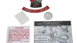 1967-1967 Corvette 390 HP Decal Kit