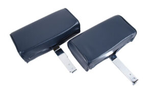 1966-1966 Corvette Headrest Assembly Vinyl Cover - Pair (Dark Blue)