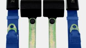 1966-1967 Corvette Seat Belt Set - Dark Blue