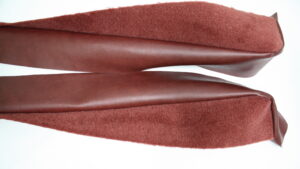 1976-1976 Corvette Deluxe Door Panel Carpet/Vinyl Strip - Pair (Firethorn)
