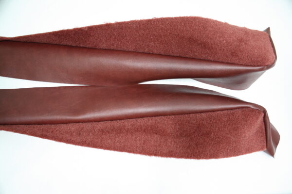 1976-1976 Corvette Deluxe Door Panel Carpet/Vinyl Strip - Pair (Firethorn)