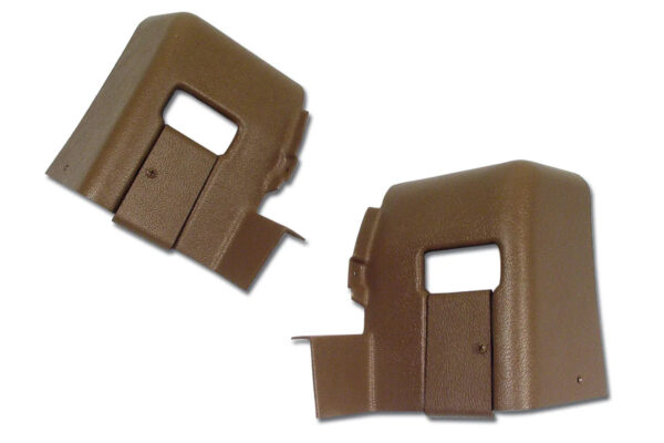 1974-1975 Corvette Coupe Quarter Panel Trim Extension (Medium Saddle) - Pair