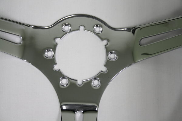 1968-1982 Corvette Steering Wheel (Black) Leather- Chrome 3 Spoke