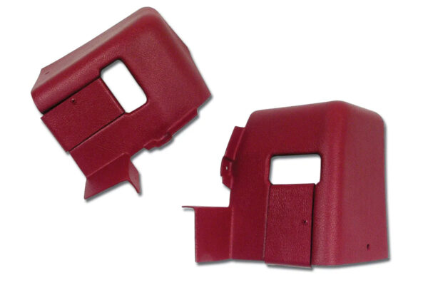 1977-1977 Corvette Coupe Quarter Panel Trim Extensions (Red) - Pair