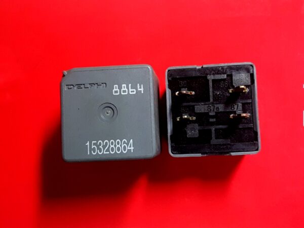 1997-2004 Corvette Relay- Gray 4 Pin for Fan Control, Ignition, Radio Speaker, Rear Window Defrost, Etc