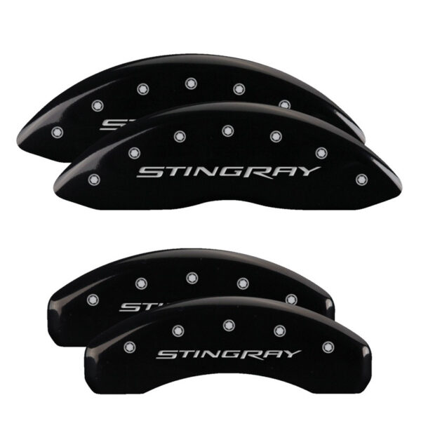 2014-2019 Corvette Caliper Covers with STINGRAY logo (Set of 4) (Black)
